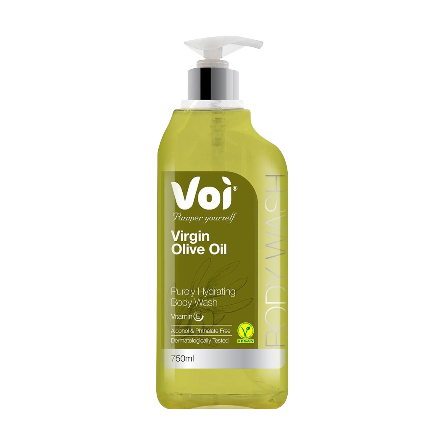 Гель для душу Voi Pamper Yourself Virgin Olive Oil Purely Hydrating Body Wash, 750 мл